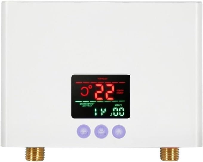 Thermostatische Boiler - Directe Verwarming - Warm Water - Compacte Structuur - 210x150x55mm - Wit