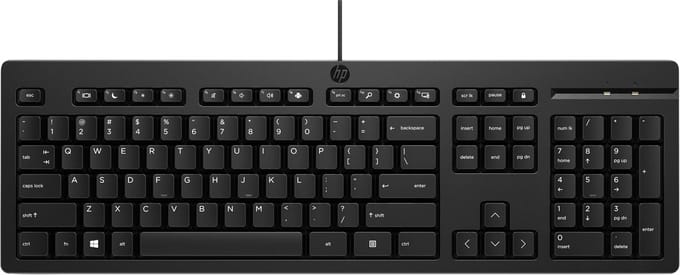 HP 125 - Toetsenbord - Engels - Zwart