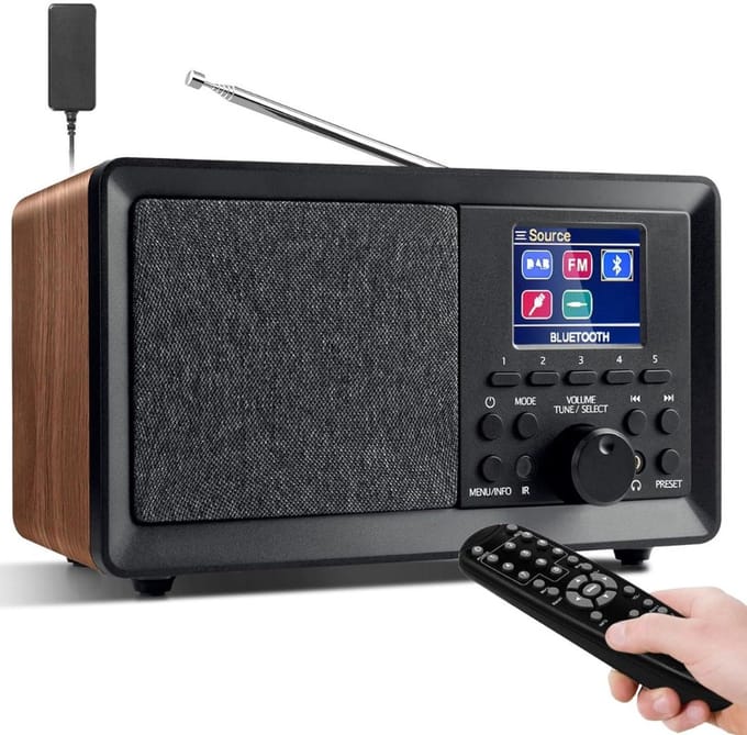 Wekkerradio DAB Plus - Digitale Klok - Dementieklok