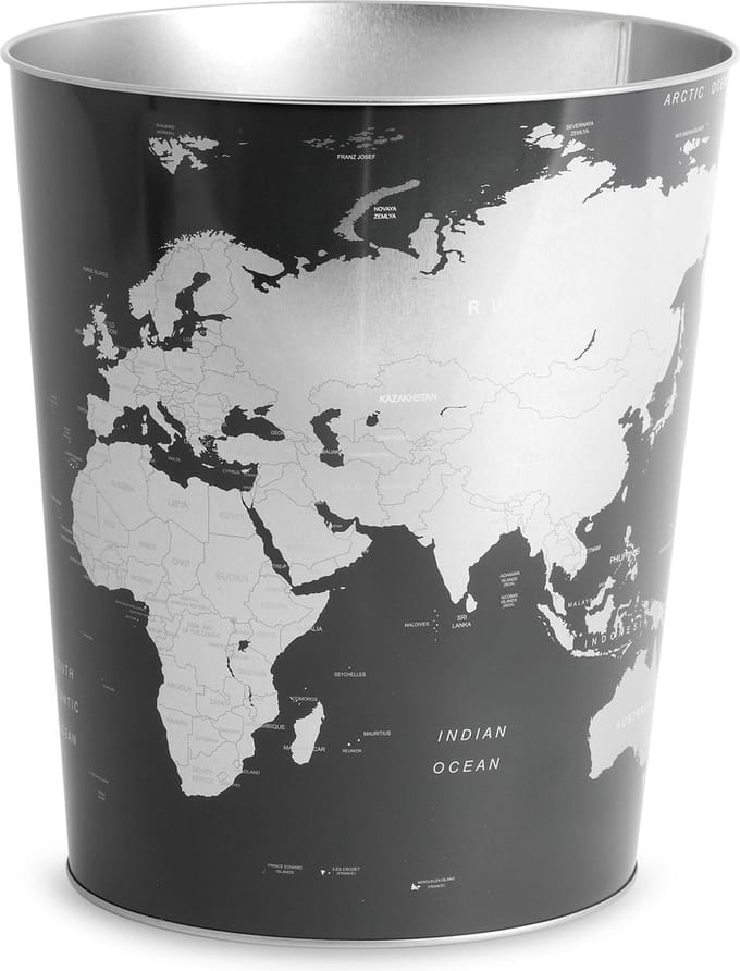Balvi Globe Prullenbak - Tin