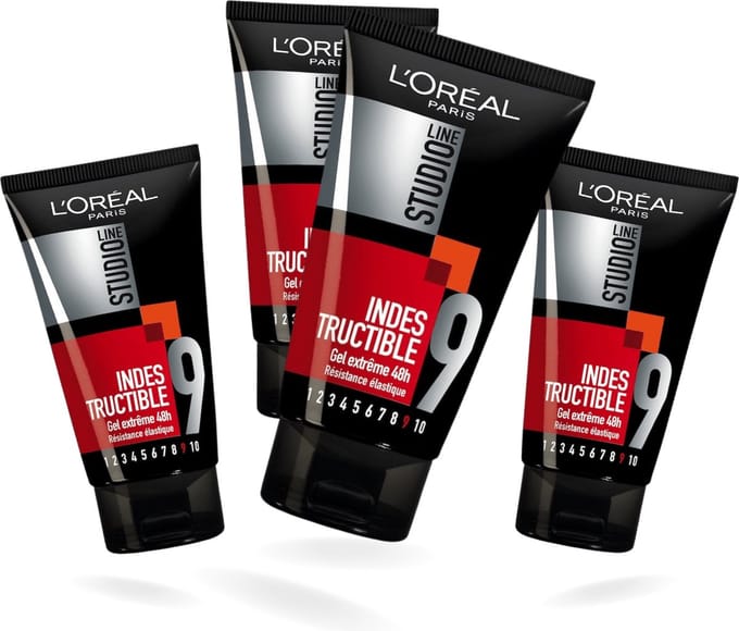 L'Oréal Paris Studio Line Indestructible Extreme Haar Gel (Nr.9) Voordeelbundel - 4 x 150 ml