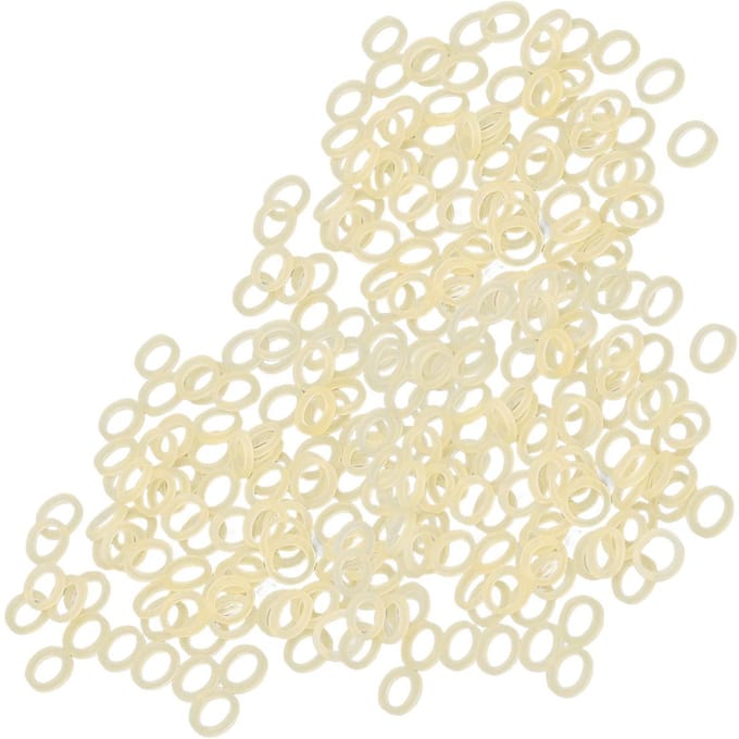 5000 Stuks 3/16 Inch Orthodontische Elastieken 5.0oz Gratis Elastiekplaatsers voor Beugels white
