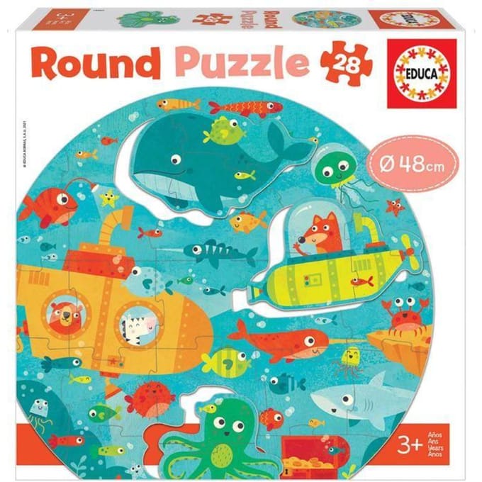 Educa - Onder water - Vorm puzzel 28 stukjes