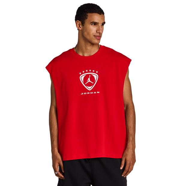 Jordan Brooklyn Vesten Heren - Rood - Maat L - Katoen Jersey
