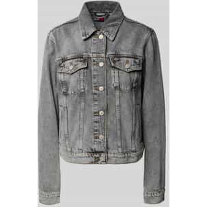 Regular fit jeansjack van puur katoen
