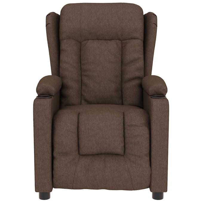 vidaXL - Massagestoel - stof - bruin