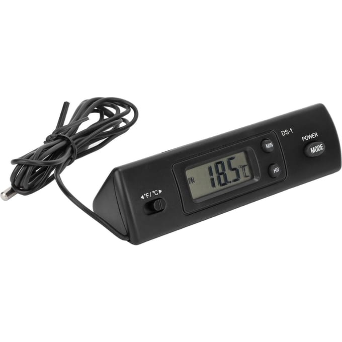 Horloge Numérique de Température de Voiture Multifonctionnelle Haute Précision pour Véhicule gray