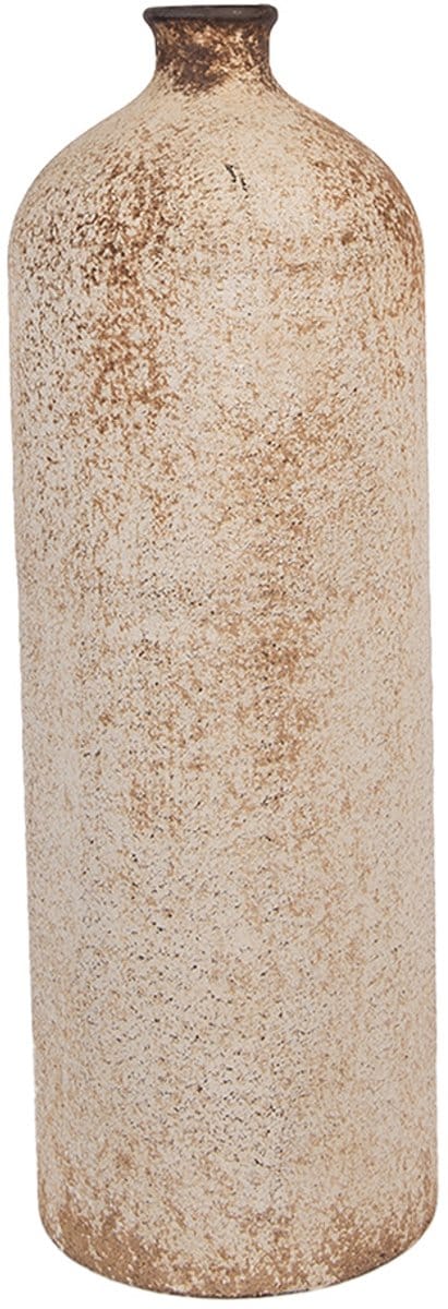 Clayre & Eef Vaas Ø 14x42 cm Beige Metaal