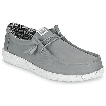 HEYDUDE - Wally Canvas Heren Instappers Light Grey - Maat 41