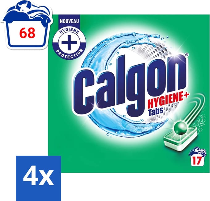 Calgon - Ontkalkingsmiddel - 221 g - 17 Capsules - Voordeelverpakking - 4 stuks