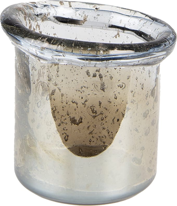 Clayre & Eef Theelichthouder Ø 10x9 cm Groen Glas