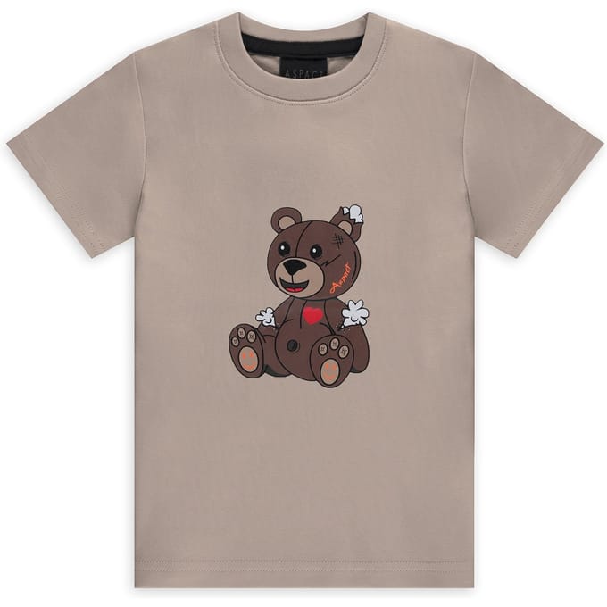 Aspact Kids Teddy Tee Taupe Größe: 152 | T-Shirts Outlet | kids | Schwarz