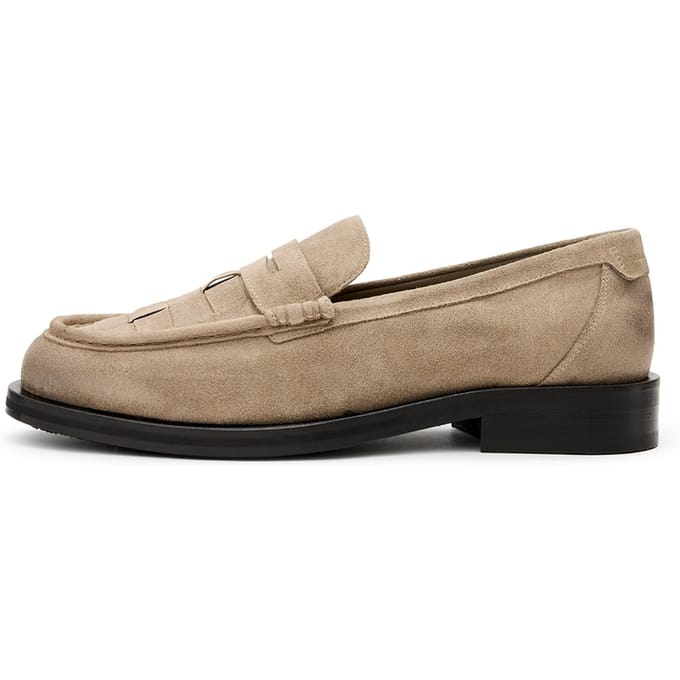 AllSaints Bloom Woven Loafer Cloudy Grey Taglia: 42 | Mocassini Outlet | Uomo | Grigio