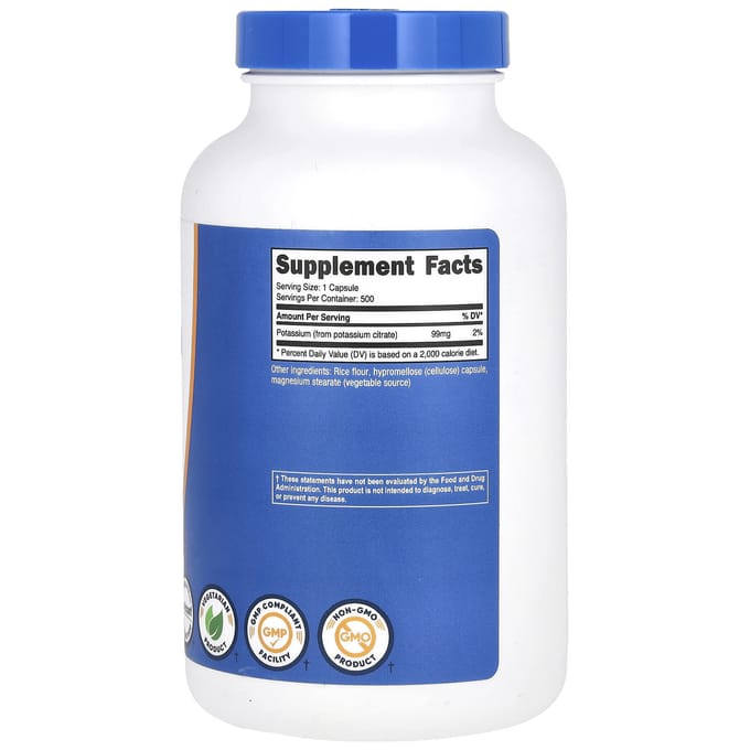 Kalium, 99mg, 500 Capsules