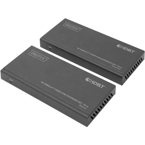 DIGITUS DS-55512 - transmitter and Ontvanger - video/audio/infrared/USB extender - HDMI HDBaseT