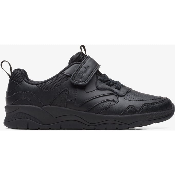 ClowderSprintK Zwarte Leren Schoenen