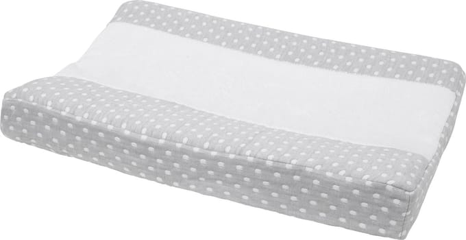 Meyco Baby Little Dots aankleedkussenhoes - grey - 50x70cm