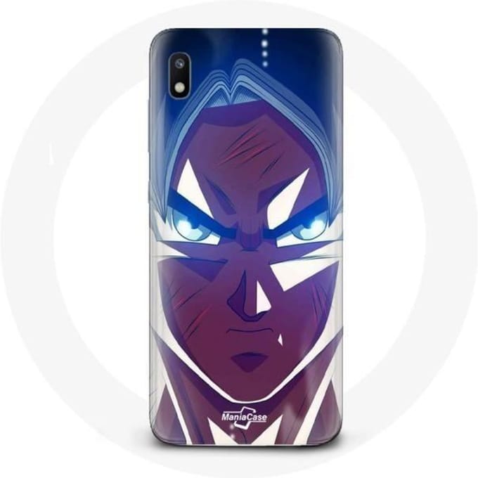 Coque pour Samsung Galaxy A10 Dragon Ball Goku Visage énervé