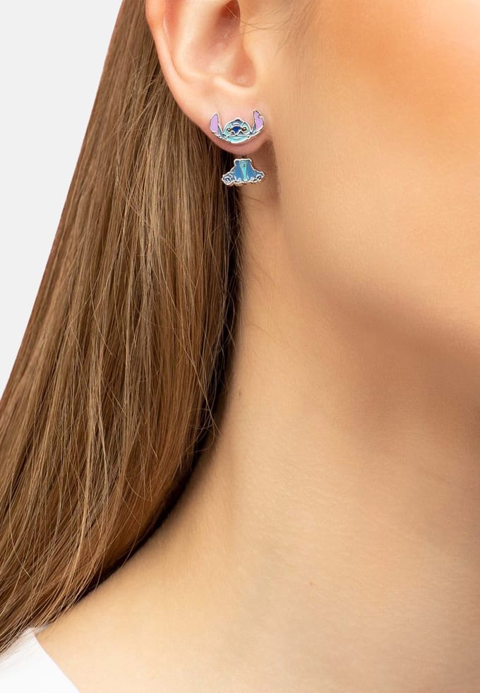 Lilo & Stitch Stitch Unisex Ear Stud - zilverkleurig - Standard
