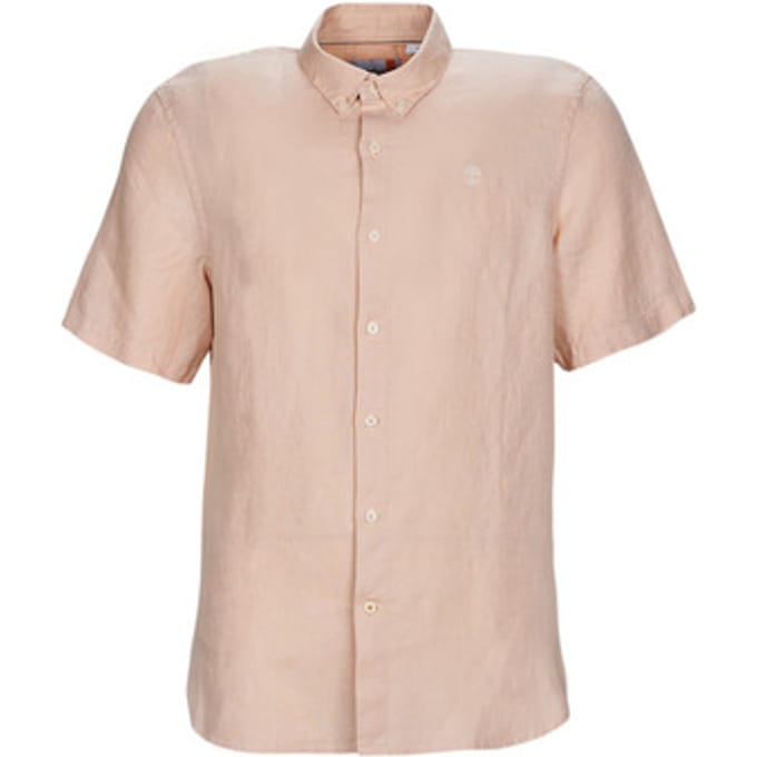 Timberland  Overhemd Korte Mouw SS Mill River Linen Shirt Slim