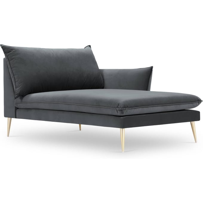 Chaise Longue Elio rechts velvet | Milo Casa