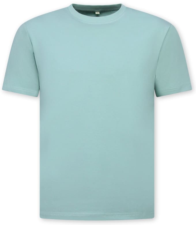 Oversized T shirt Heren - Effen T shirt Heren Blanco - MD6530 - Mint Groen