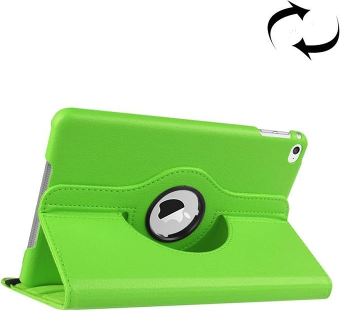 360-rotation Map Hoes Etui geschikt voor iPad Mini 4 - 5 - Groen