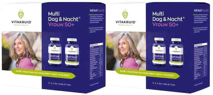 Vitakruid - Multi Dag & Nacht Vrouw 50+ - 2 x 2x90 tabletten - Voordeelverpakking