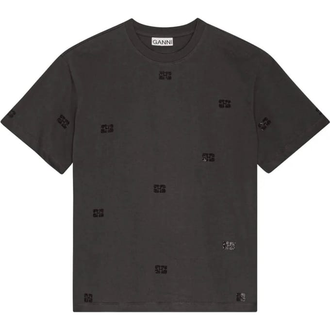 Ganni T-shirts en Polo Zwart