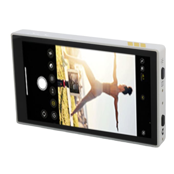 Magnetisch Vlog Selfie Scherm 3,97 inch Bluetooth Afstandsbediening Telefoon Achtercamera voor Live Streaming beige