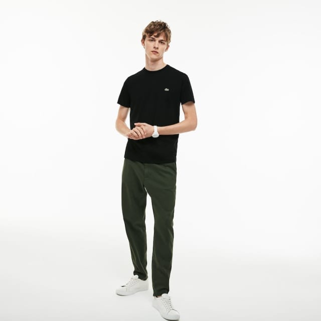 Lacoste Heren T-shirt - Black - Maat S