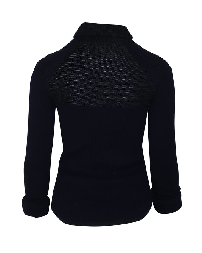 Isabel Marant stretchtrui van wol in marineblauw.