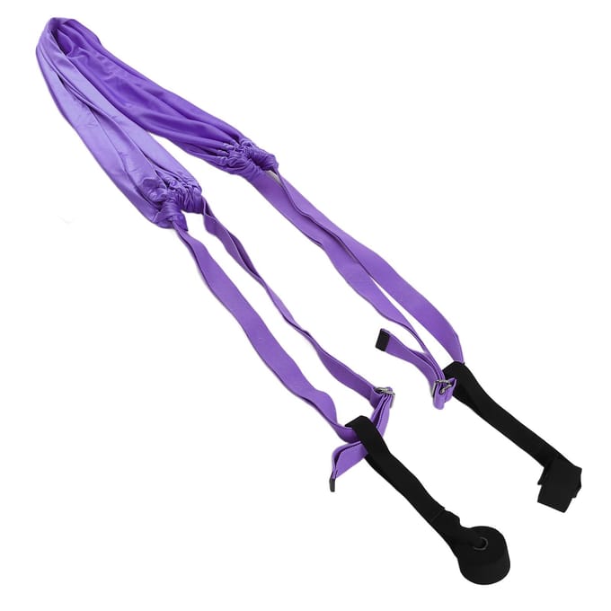Hamac de Yoga Handstand Split Leg Étirable Entraînement Portable Élastique Hamac Aérien pour la Maison violet