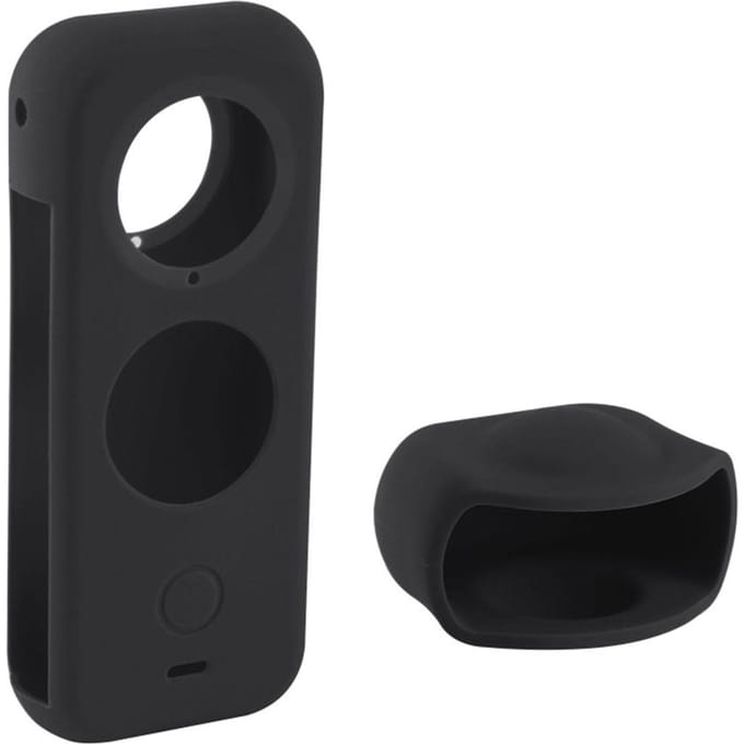 PULUZ stofdichte siliconen beschermhoes voor het volledige lichaam met lensafdekking vervanging voor Insta360 ONE X2 zwart