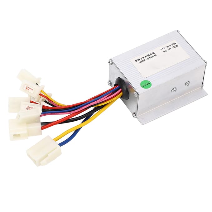 24V 250W Geborstelde Controller en Pedaal Gashendel Montage Elektrische Driewieler Conversiekit voor Elektrische Fiets white