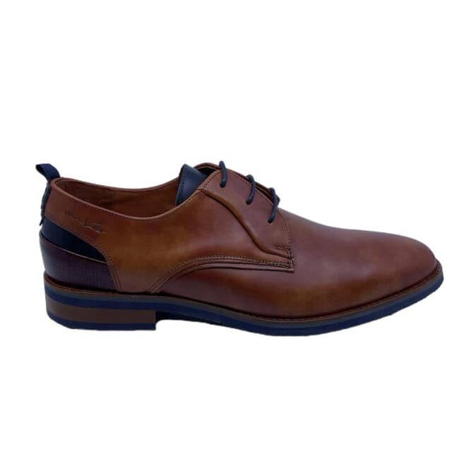 Van Lier Amalfi Veterschoenen cognac Leer - Maat 46