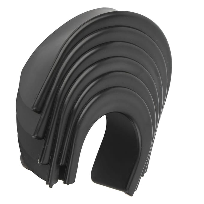 Set van 6 stuks rubberen voeringen voor biljarttafels black