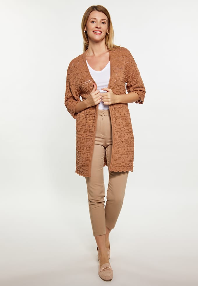 usha Vest Dames Kameel