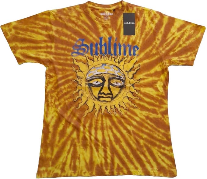 Sublime - Sun Face Heren T-shirt - M - Oranje