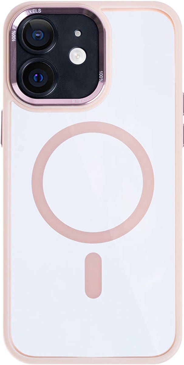 Rixus Classic 04 Case With MagSafe For iPhone 12 Pink