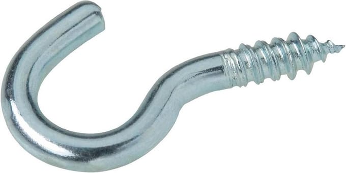 Deltafix Verzinkte schroefhaken - 40 mm - set van 8 - voor hout en steen