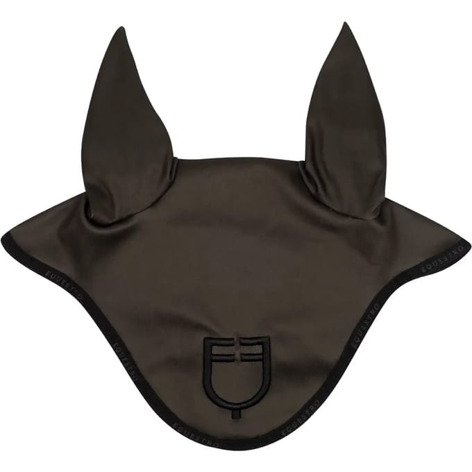 Korte muts van technische stof met logo Equestro