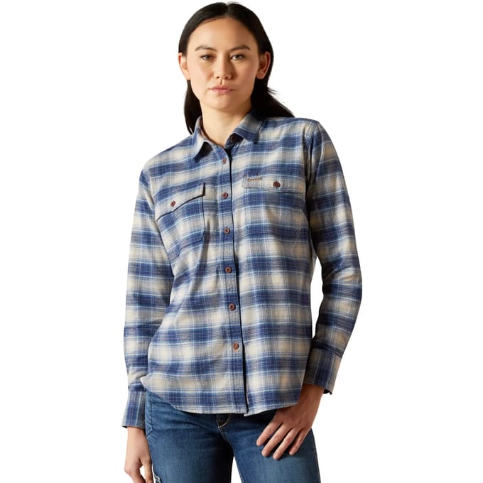 Vrouwenoverhemd Ariat Rebar Flannel DuraStretch