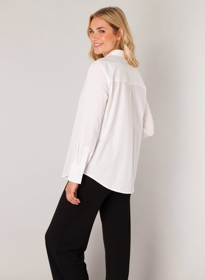 BASE LEVEL Yune Blouse - White - maat 44