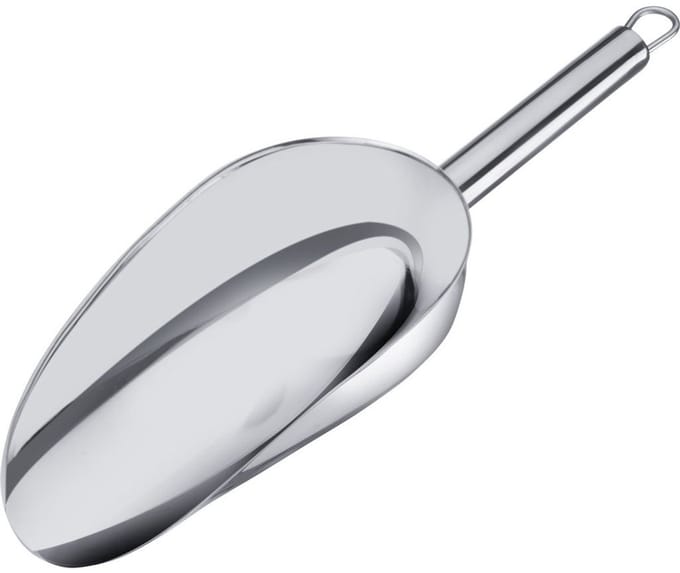 Westmark Keukenhulp voedsel doseer schep - rvs - 200 ml - 25 x 8 cm - opstaande rand