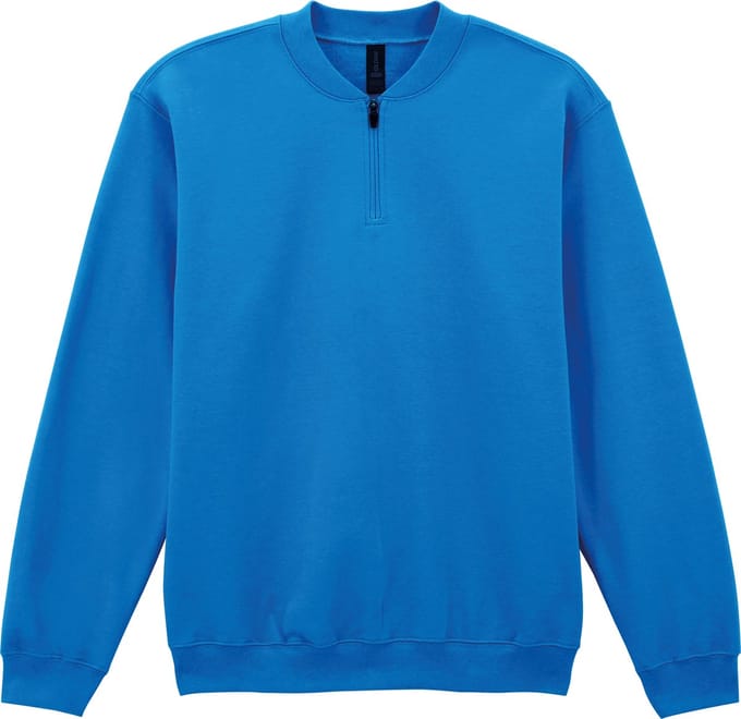 Gildan 1/4 zip fleece sweater GISF008 - Royal - S