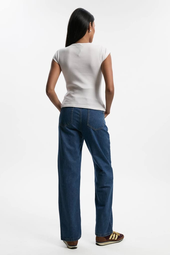 boohoo Dames Maternity Over The Bump Mom Jeans | Medium Gebleekt | Maat: 44