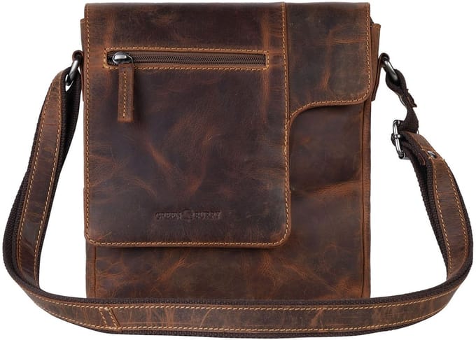 GREENBURRY schoudertas Vintage Crossbody Bag Brown bruine