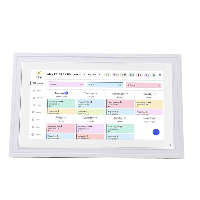 Slimme Digitale Kalender 21,5 Inch Touchscreen WiFi Interactief Display Digitale Kalender Planner met APP 32 GB Geheugen voor white