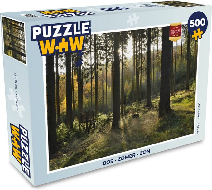 Puzzel Bos - Zomer - Zon - Legpuzzel - Puzzel 500 stukjes